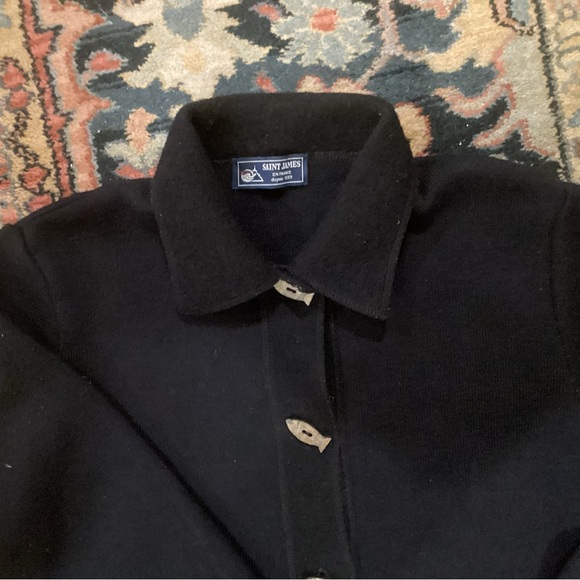 Saint James Classic Navy Sailor’s Cardigan